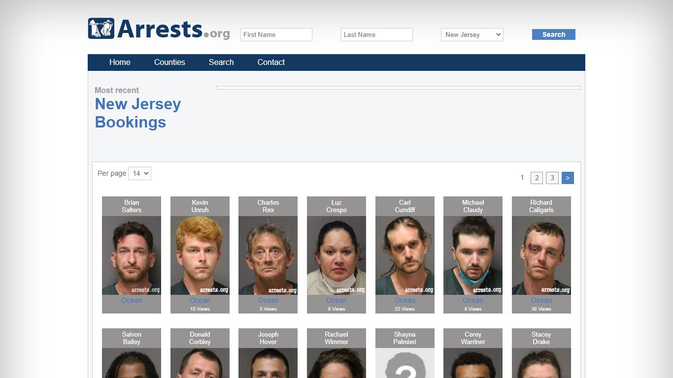 New Jersey Arrests and Inmate Search