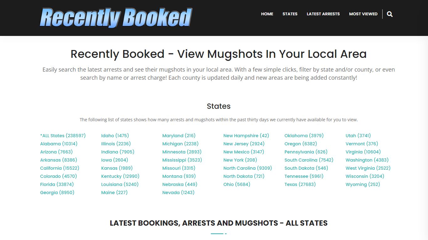 Recent bookings, Arrests, Mugshots in New Jersey - Recently Booked